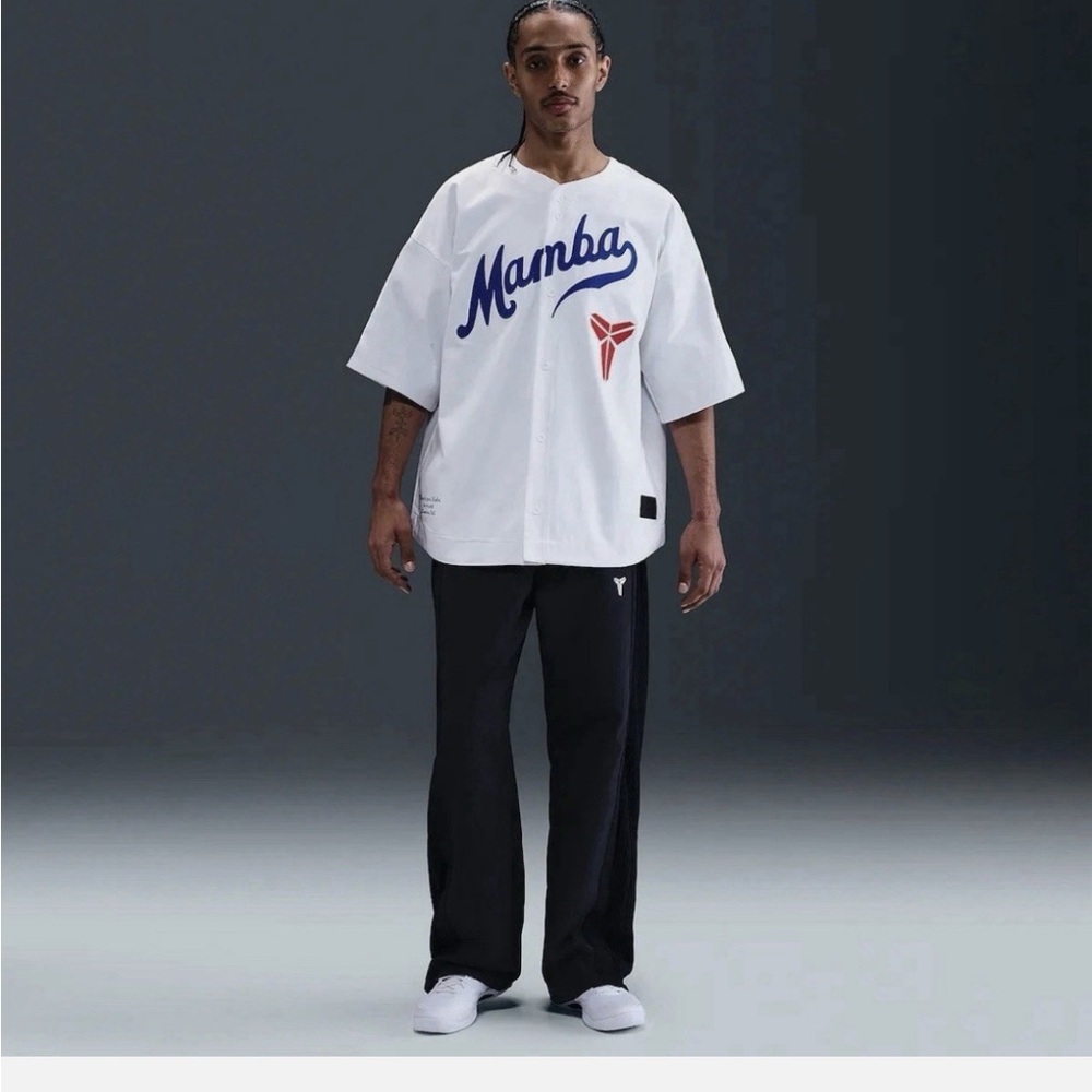 Nike White Jersey with Blue Mamba Design
